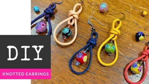 How To Make DIY Knotted Cord Trade Bead Earrings with The Bead Place