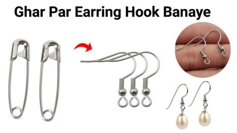 How to make Earrings Hooks at Home Easy